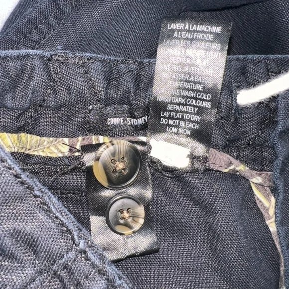 LE 31 By Simons Coupe Sydney Fit Comfort-waist Cotton and Linen Mens Pant 38-32L - Picture 12 of 12